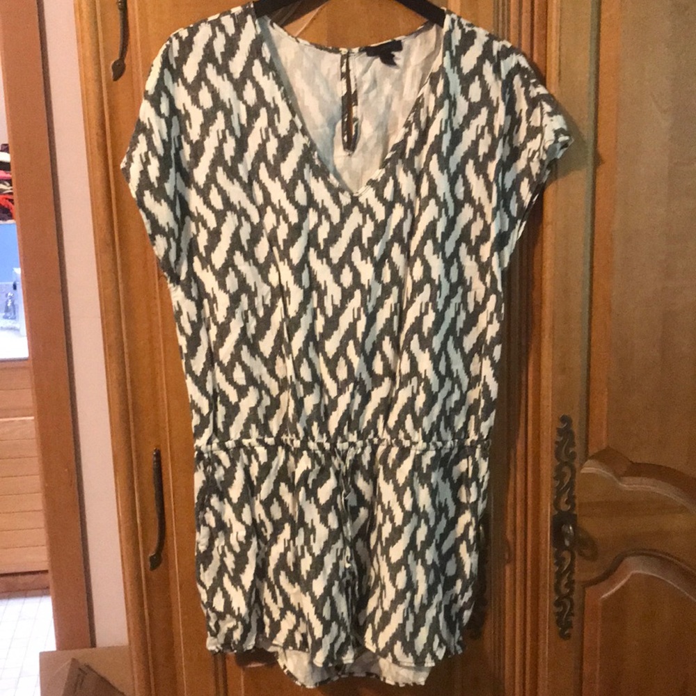 J. Crew Print Romper with Pockets